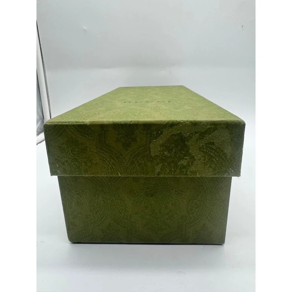 Gucci Green Damask Shoe Box with Dust Bag‎ and Care Booklet Luxury Storage